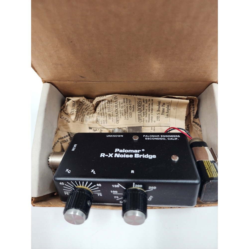 Palomar Engineers R-X Noise Bridge Vintage Ham Radio Antenna Tester with Manual - Picture 3 of 9